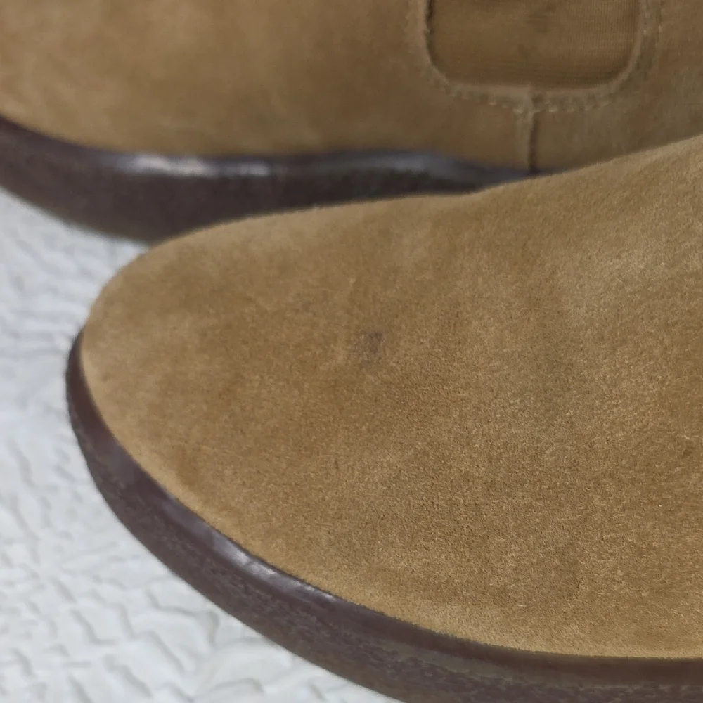 Madewell The Toasty Chelsea Boot Suede Shearling‎ Tan Size 8